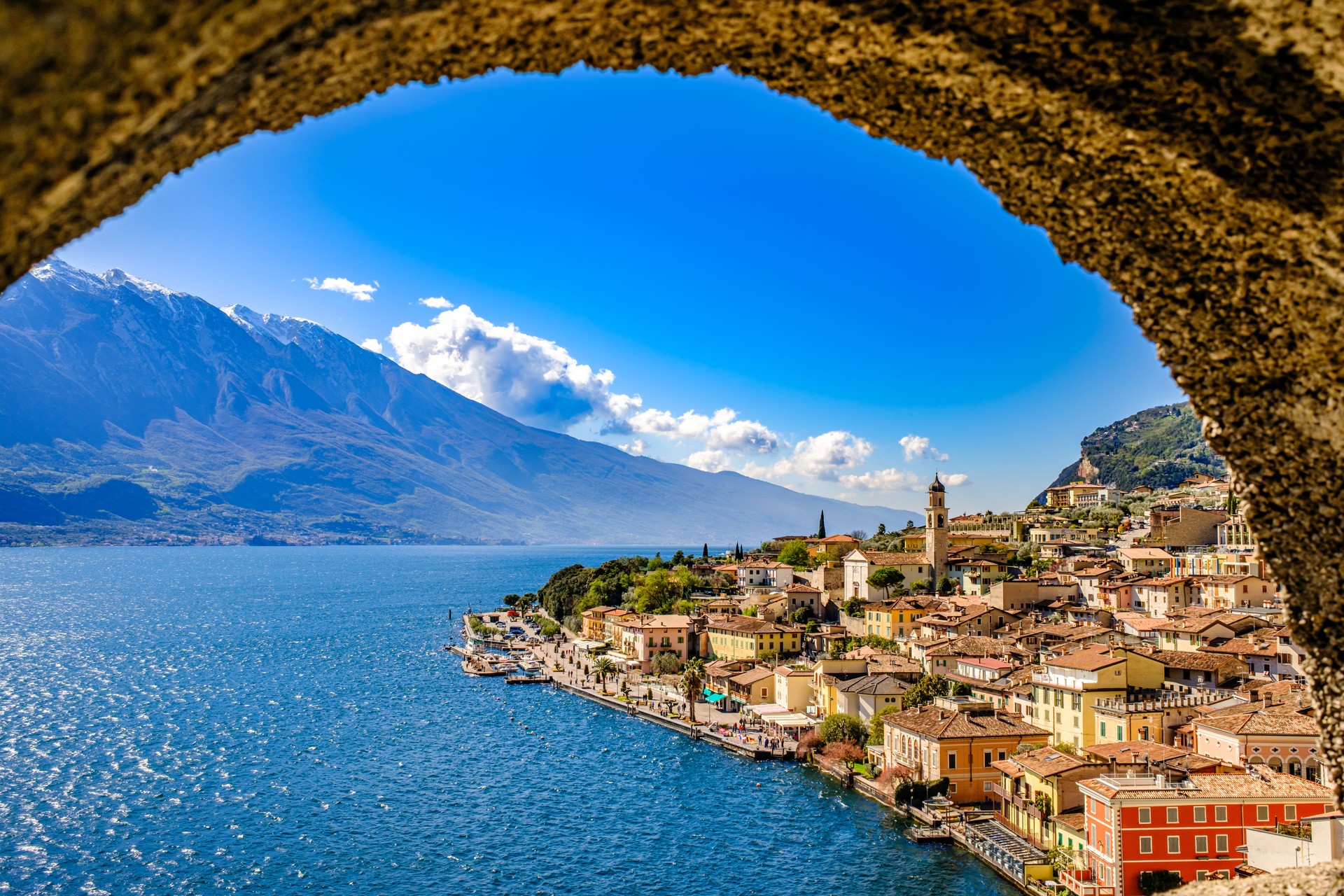 old town of Limone sul Garda in Italy old town of Limone sul Garda in Italy